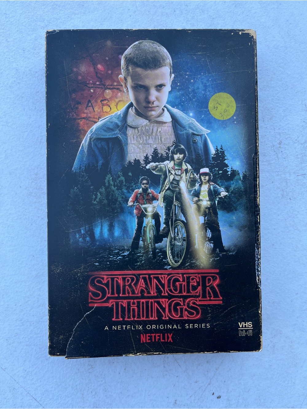 Netflix Stranger Things DVD with VHS Cover — Black, Blue, Red